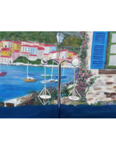 LE 0411 Ohrringe Shiva Auge Silber