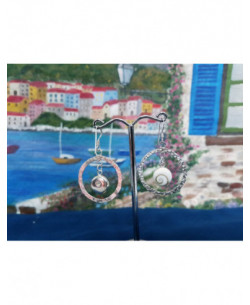 LE 0412 Orecchini in Argento con Occhio di Shiva