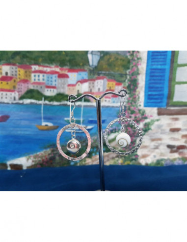 LE 0412 Ohrringe Shiva Auge Silber