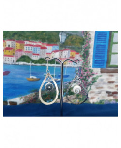 LE 0413 Ohrringe Shiva Auge Silber