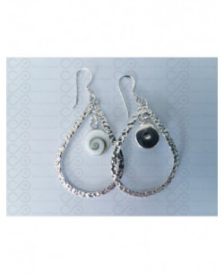 LE 0413 Boucles d'oreilles Shiva Oeil Argent 2