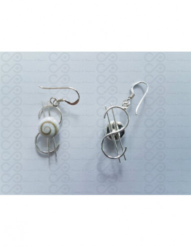 LE 0415 Ohrringe Shiva Auge Silber