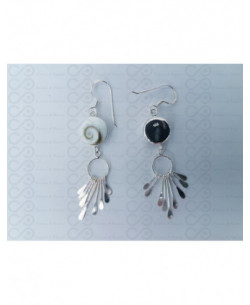 LE 0417 Orecchini in Argento con Occhio di Shiva 2