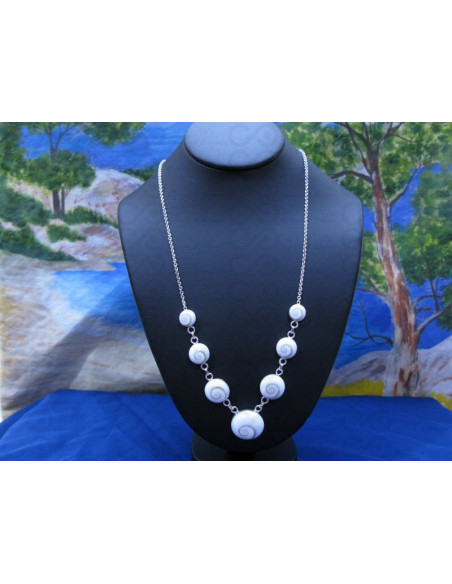 NS 0025 Halskette Shiva Auge Silber