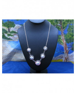 NS 0064 Necklace Shiva Eye Shell Silver