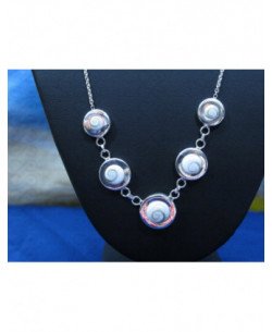 NS 0064 Necklace Shiva Eye Shell Silver 2