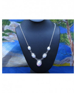 NS 0065 Necklace Shiva Eye Shell Silver