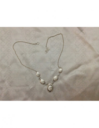 NS 0065 Necklace Shiva Eye Shell Silver