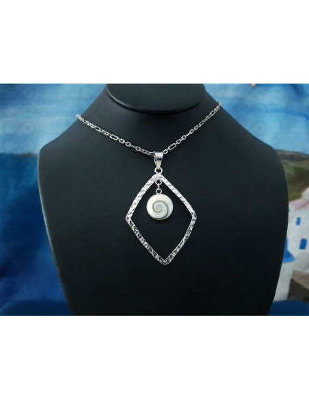 SP 0006 Pendant Shiva Eye Shell Silver