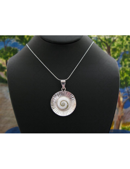 SP 0008 Anhänger Shiva Auge Silber