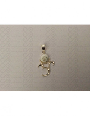 SP 0039 Pendant Shiva Eye Shell Silver