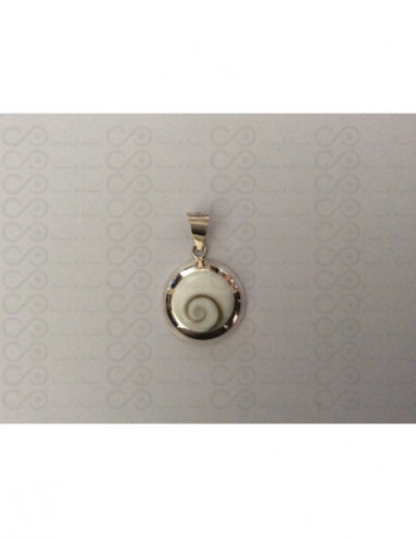 SP 0043 Pendant Shiva Eye Shell Silver