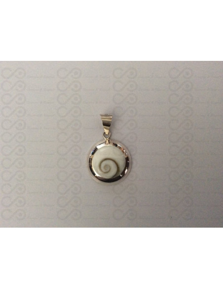 SP 0043 Pendant Shiva Eye Shell Silver