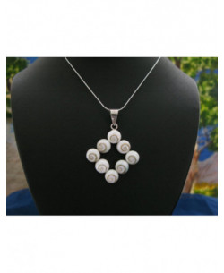 SP 0050 Pendant Shiva Eye Shell Silver