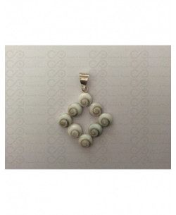SP 0050 Pendant Shiva Eye Shell Silver 2
