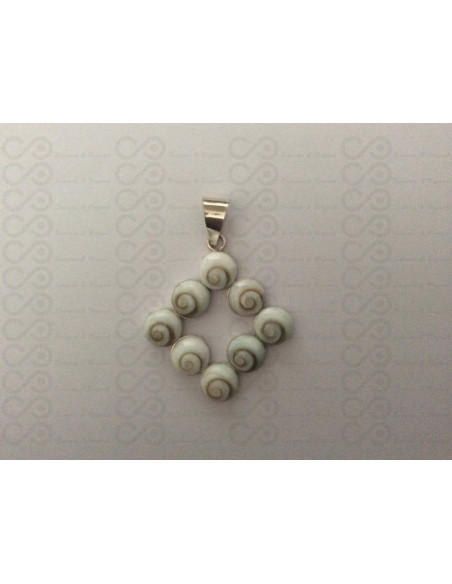 SP 0050 Pendant Shiva Eye Shell Silver