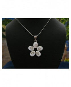 SP 0052 Pendant Shiva Eye Shell Silver