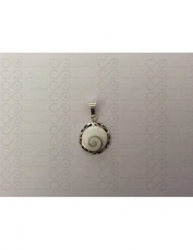 SP 0055 Pendant Shiva Eye Shell Silver