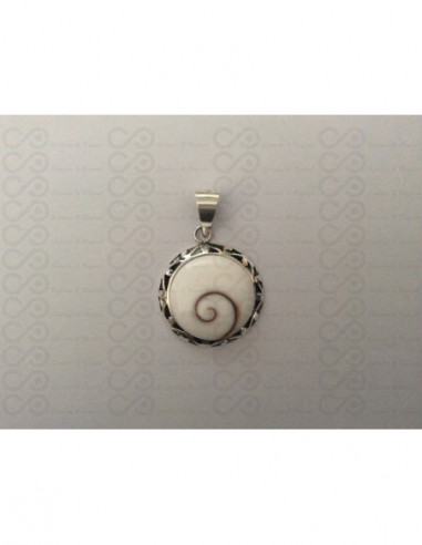 SP 0056 Pendant Shiva Eye Shell Silver