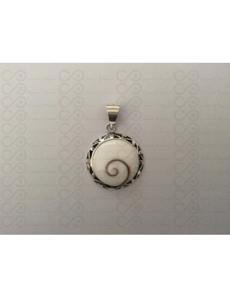 SP 0056 Pendant Shiva Eye Shell Silver