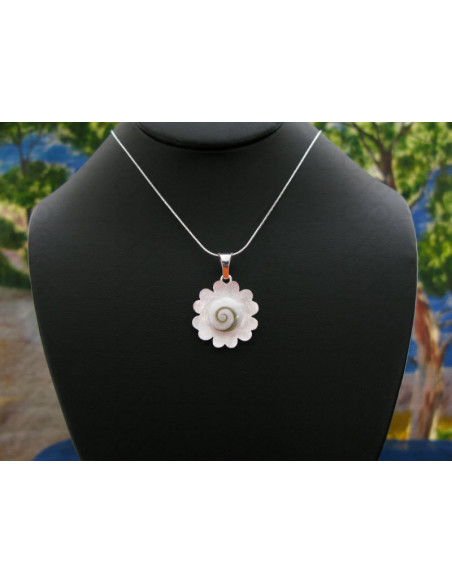 SP 0063 Pendant Shiva Eye Shell Silver