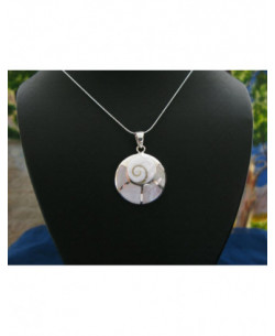 SP 0083 Pendant Shiva Eye Shell Silver
