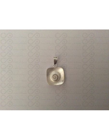 SP 0089 Pendant Shiva Eye Shell Silver