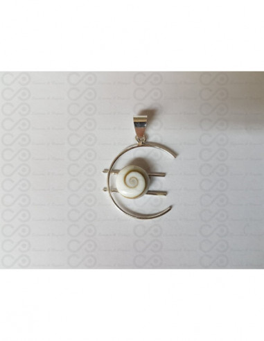 SP 0090 Pingente Olho Shiva Prata