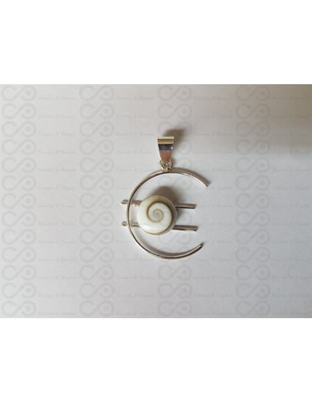 SP 0090 Pingente Olho Shiva Prata