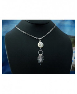 SP 0093 Pendant Shiva Eye Shell Silver