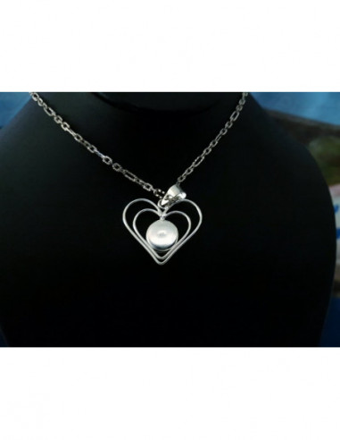 SP 0095 Pendant Shiva Eye Shell Silver