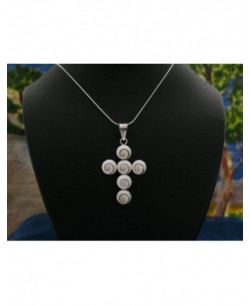 SP 0144 Pendant Shiva Eye Shell Silver