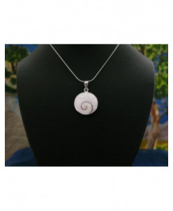 SP 0180 Pendant Shiva Eye Shell Silver