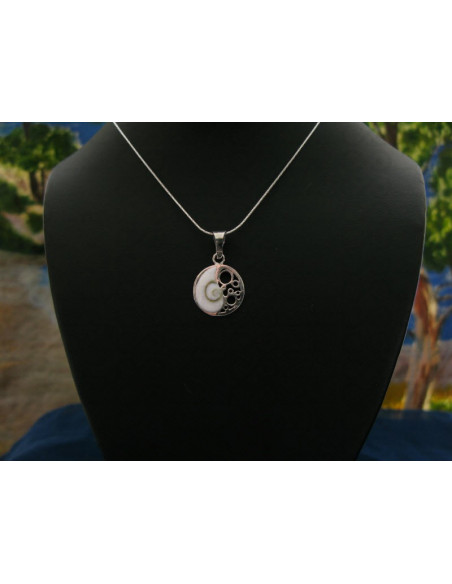 SP 0185 Pendant Shiva Eye Shell Silver