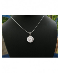 SP 0189 Pendant Shiva Eye Shell Silver