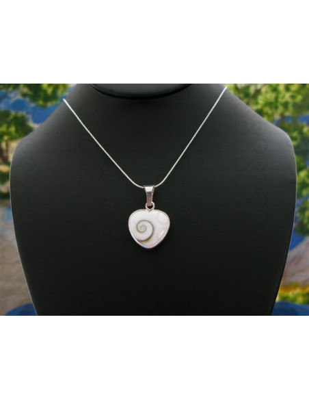 SP 0196 Pendant Shiva Eye Shell Silver