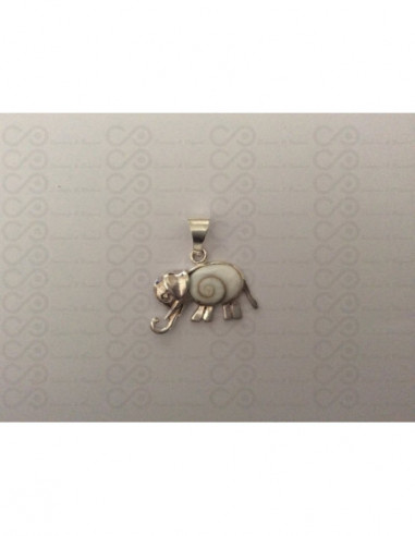 SP 0214 Pendant Shiva Eye Shell Silver