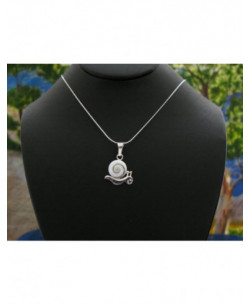 SP 0216 Pendant Shiva Eye Shell Silver