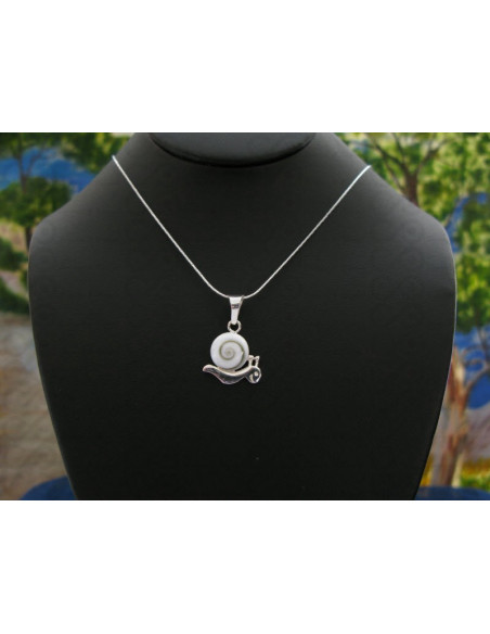 SP 0216 Pendant Shiva Eye Shell Silver