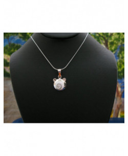 SP 0224 Pendant Shiva Eye Shell Silver