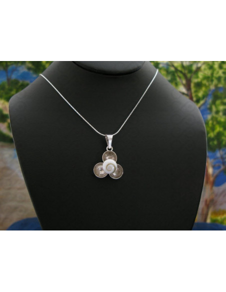 SP 0227 Pendant Shiva Eye Shell Silver