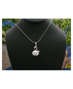 SP 0230 Pendant Shiva Eye Shell Silver