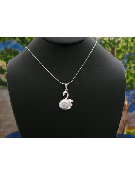 SP 0230 Pendant Shiva Eye Shell Silver