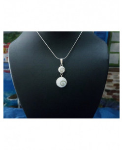 SP 0246 Pendant Shiva Eye Shell Silver