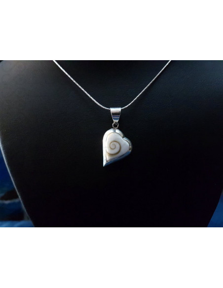 SP 0247 Pendant Shiva Eye Shell Silver