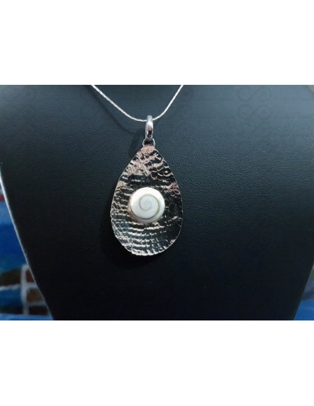 SP 0248 Pendant Shiva Eye Shell Silver