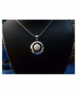 SP 0250 Pendant Shiva Eye Shell Silver