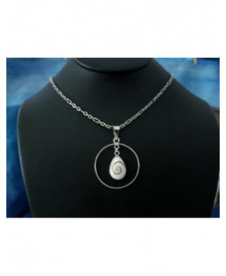 SP 0257d Pendant Shiva Eye Shell Silver