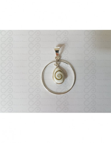 SP 0257d Anhänger Shiva Auge Silber