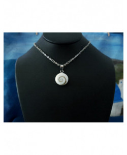 SP 0265 Pendant Shiva Eye Shell Silver